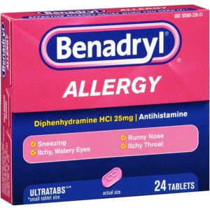 antiallergic medications  benadryl